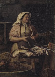 A Fishwife, 1875. Creator: Carl Bloch.