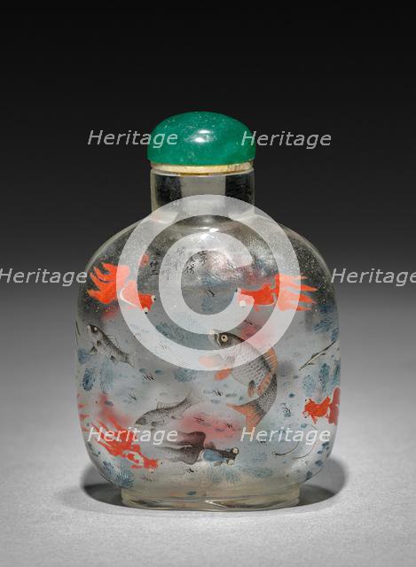 Snuff Bottle with Stopper, 1736-1795. Creator: Unknown.
