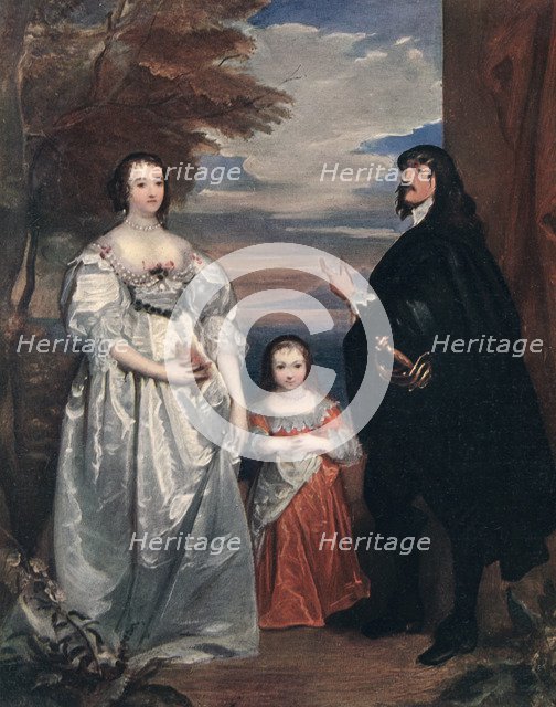 'The Earl and Countess of Derby and Child', 1632-1641 (1910).Artist: Anthony van Dyck
