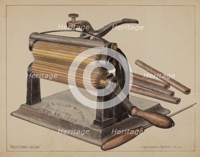 Fluting Iron, 1936. Creator: J. Howard Iams.
