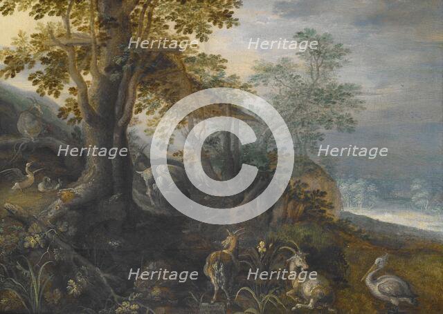Landscape with Animals, about 1610. Creator: Roelandt Savery.