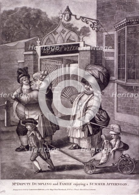 Bagnigge Wells, St Pancras, London, c1780. Artist: Anon