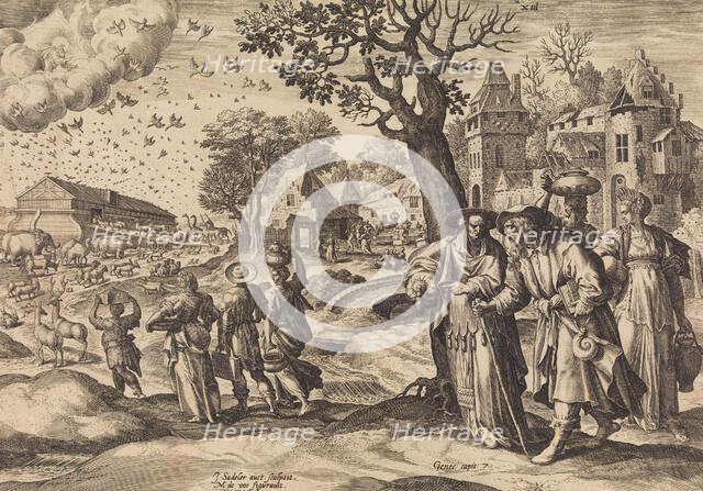 The Animals Going into the Ark from The Story of the Family of Seth, 1586 Creator: Johann Sadeler I.