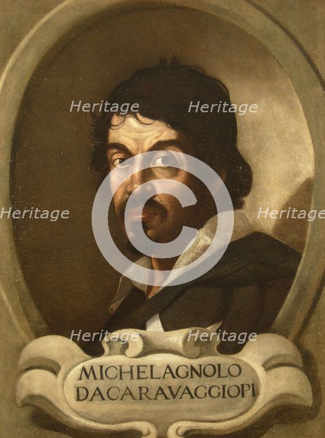 Portrait of Michelangelo Merisi da Caravaggio, 17th century.