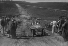 1934 MG PA competing in a motoring trial, Bagshot Heath, Surrey, 1930s. Artist: Bill Brunell.