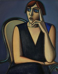 Portrait of Tusnelda Sanders, 1928. Creator: Vilhelm Lundstrom.