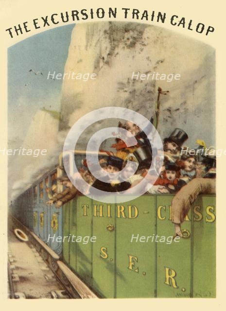 "The Excursion Train Galop", sheet music cover, c1860, (1945).  Creator: Unknown.