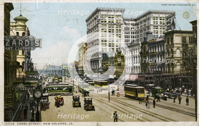 Canal Street, New Orleans, USA, c1912. Artist: Unknown