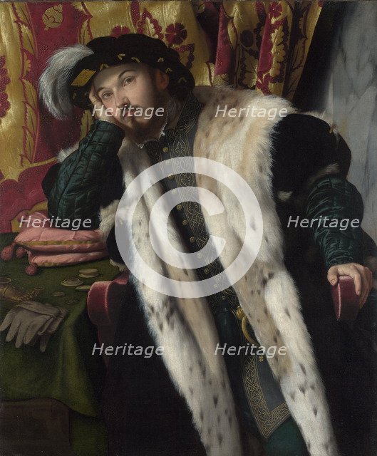 Portrait of a Young Man, c.1540. Artist: Moretto da Brescia (ca 1498 - 1554)