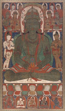 Karma Amitayus, From a Mandala of the Ninefold Amitayus, between c1170 and c1189. Creator: Anon.
