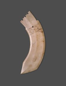 Curved Dagger-Blade (ge), Shang dynasty (c.1600-1046 BC), 13th-11th century B.C. Creator: Unknown.