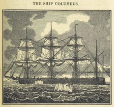 The Ship Columbus, 1826.  Creator: Unknown.