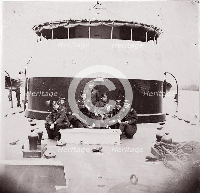 [Crew of U.S. Monitor "Saugus"]. Brady album, p. 172, 1861-65. Creator: Unknown.