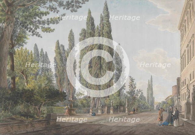 Villa Montalto Negroni, ca. 1780. Creators: Giovanni Volpato, Louis Ducros.