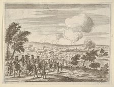 The Duke and his troops at Casalmaggiore, from L'Idea di un Principe ed Eroe Cristiano in ..., 1659. Creator: Bartolomeo Fenice.
