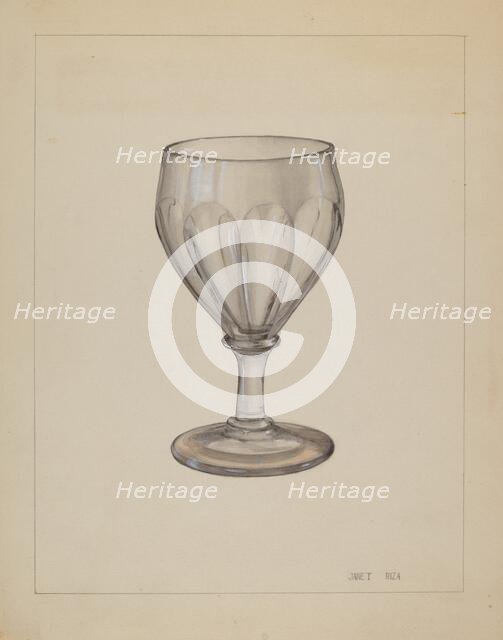 Goblet, c. 1936. Creator: Janet Riza.