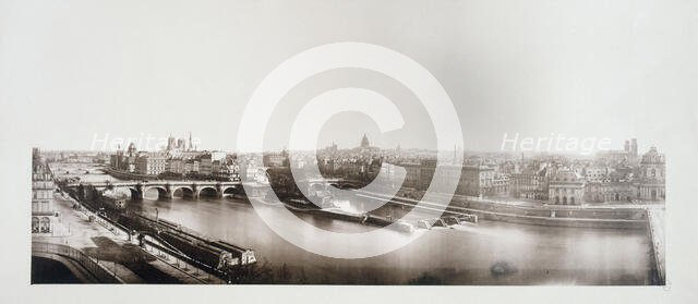 Panorama taken from the Louvre, 1st, 4th and 6th arrondissements, Paris, between 1862 and 1872. Creator: Unknown.