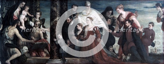 'The Madonna and the Cuccina-Family', 1571. Artist: Paolo Veronese