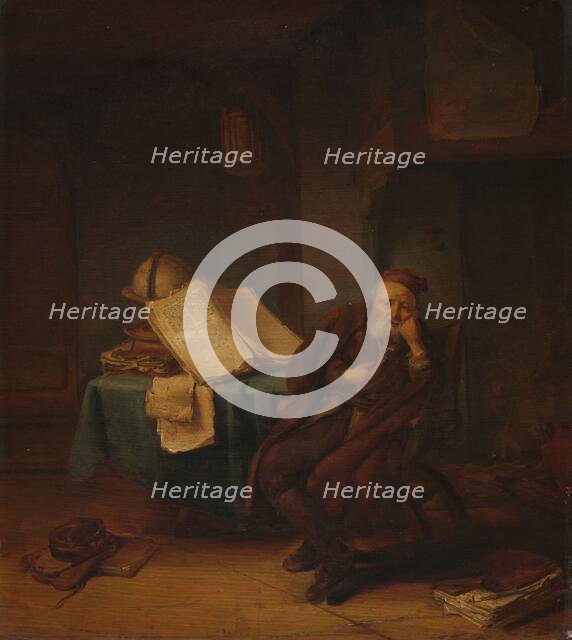 Philosopher in his Study, 1645. Creator: Jacob van Spreeuwen.