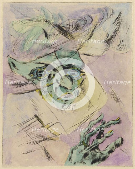 The Great Anxiety, 1918. Creator: Gramatté, Walter (1897-1929).