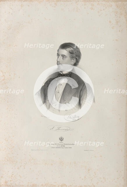 Portrait of the violinist and composer August Lanner (1835-1855), 1854. Creator: Dauthage, Adolf (1825-1883).