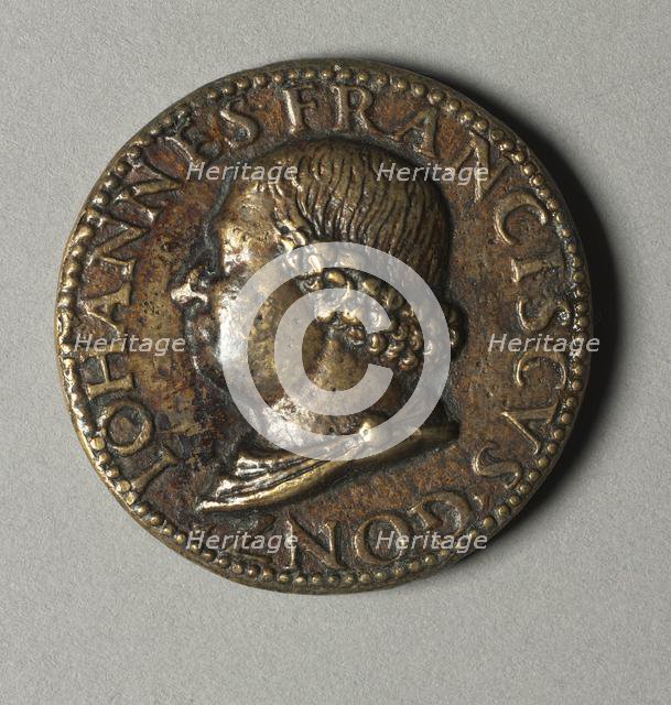 Portrait of John VIII Palaoelogus, Emperor of Constantinople, 1424-1428 (obverse) and (reverse), c.  Creator: Pisanello (Italian, Ferrara, c. 1395-1455).