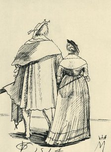 Couple out walking, 1514, (1943). Creator: Urs Graf.
