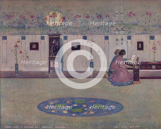 'The White Boudoir', c1905. Artist: George Logan