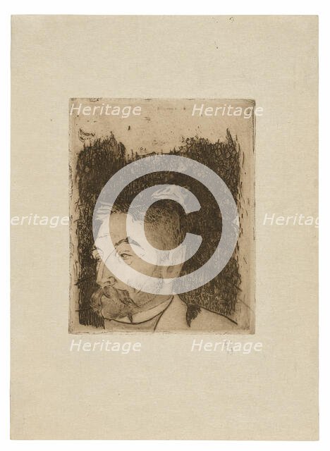 Portrait of Stéphane Mallarmé, 1891, printed 1919. Creator: Paul Gauguin.