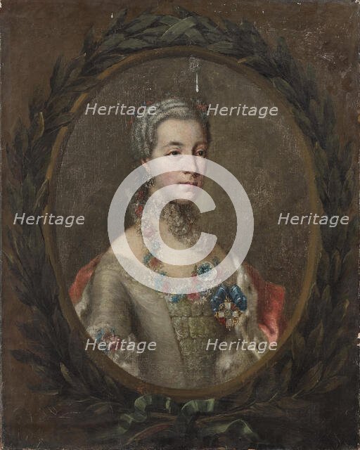 Countess Marie Sophie of Solms-Laubach (1721-1793), Duchess of Württemberg-Oels, c. 1766. Creator: Anonymous.