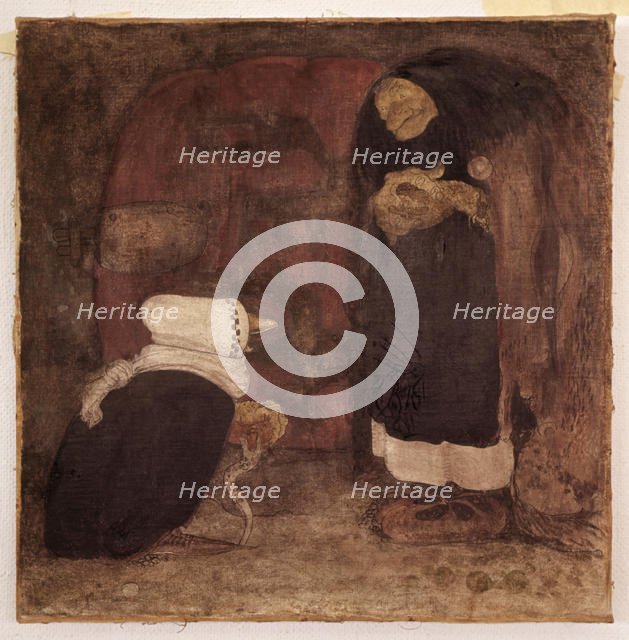 Troll women, 1913. Creators: Unknown, John Bauer.