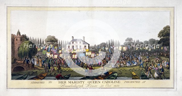 Brandenburgh House, Hammersmith, London, 1820 (1821). Artist: Anon