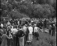 A Crowd of Civilians Listening To a Speech, 1932. Creator: British Pathe Ltd.