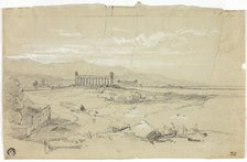 Paestum, c.1840. Creator: William Leighton Leitch.