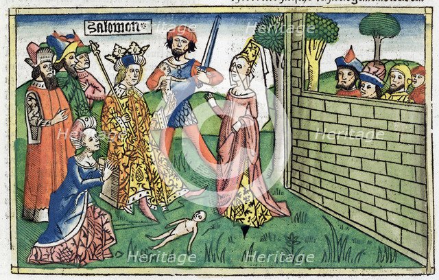 1 Kings 3:16-28: the Judgement of Solomon. Artist: Unknown