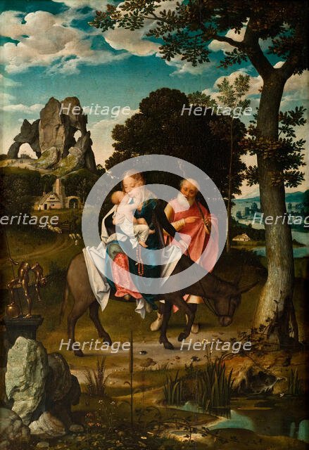 The Flight into Egypt, c1520. Creator: Cleve, Joos van (ca. 1485-1540).