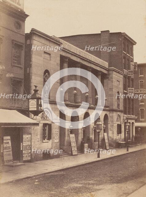 Chesnut Street Theatre, Philadelphia, 1855. Creator: James McClees.