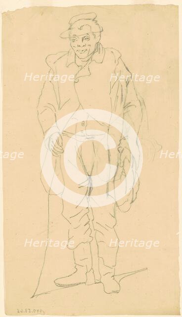 African-American Figure, c. 1840-1850. Creator: James Goodwyn Clonney.