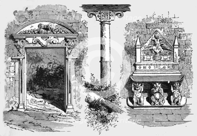 ''Details of Jesuit architecture in Paraguay; A visit to Paraguay during the war', 1875. Creator: Unknown.