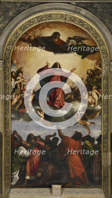 The Assumption of the Blessed Virgin Mary, 1516-1518. Creator: Titian (1488-1576).