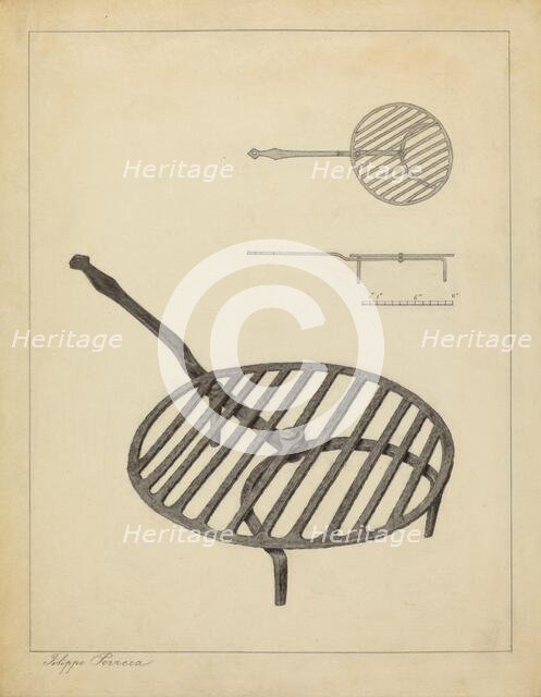 Trivet, 1935/1942. Creator: Filippo Porreca.