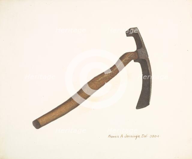 Coopers Adz, 1935/1942. Creator: Francis Jennings.