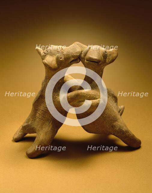 Dogs Playing, 200 B.C.-A.D. 500. Creator: Unknown.