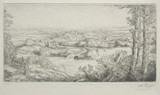 A Valley in Burgundy (Une Vallée en Bourgogne). Creator: Alphonse Legros (French, 1837-1911).