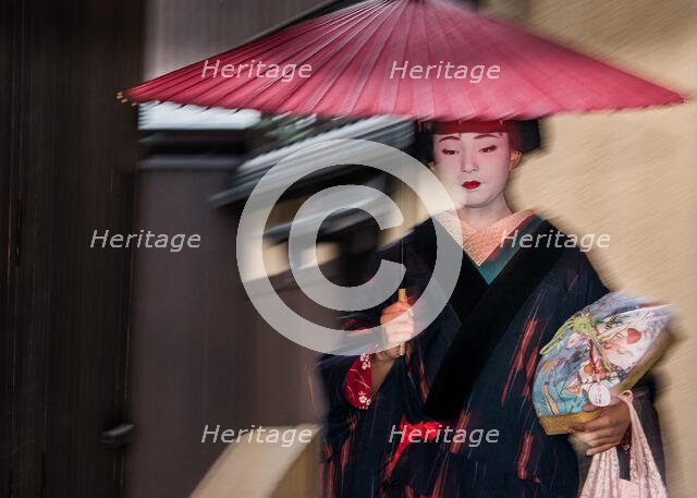 Geisha in the Rain (A). Creator: Dorte Verner.