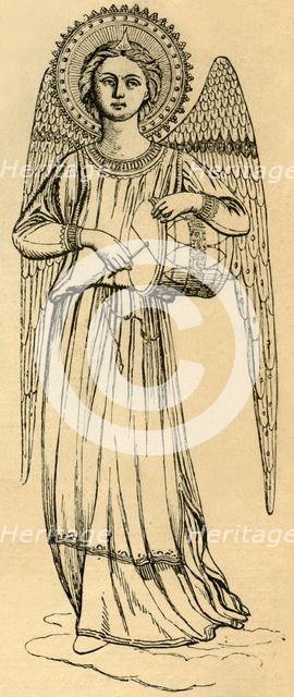 'Outline Copy of an Angel Painted by Fra Angelico', 1881. Creator: Unknown.