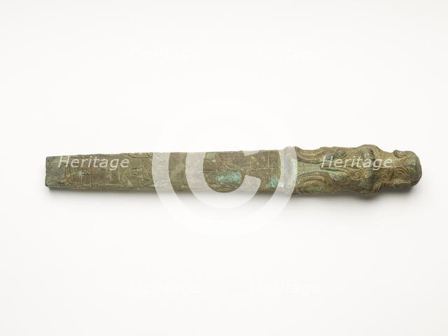 Wand with a dragon head, Zhou dynasty, possibly 475-221 BCE. Creator: Unknown.