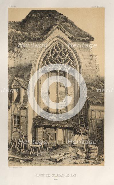 ...Pl.17, Ruine De St. Jean-Le-Bas (Aisne), 1860. Creator: Victor Petit (French, 1817-1874).