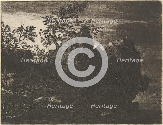 The Large Rock at the River, 17th century. Creator: Allart van Everdingen.