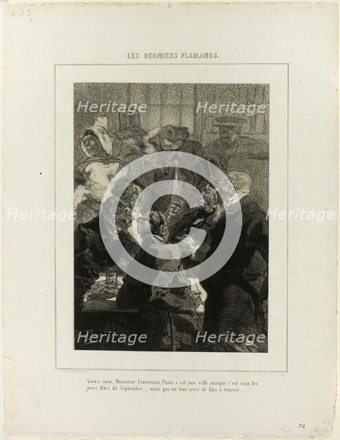 The Last Flemish, I, March 1857. Creator: Félicien Rops.